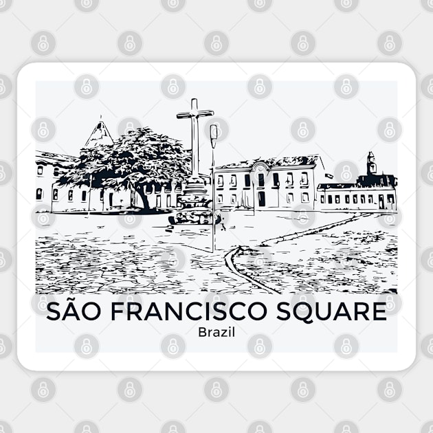 São Francisco Square - Brazil Sticker by Lakeric